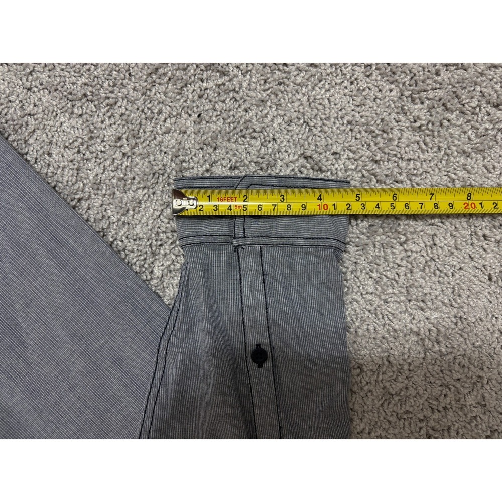 KUIU BASIN Shirt Long Sleeve Button Up Gray Pockets Tiny Stripe Mens Large - Picture 16 of 16